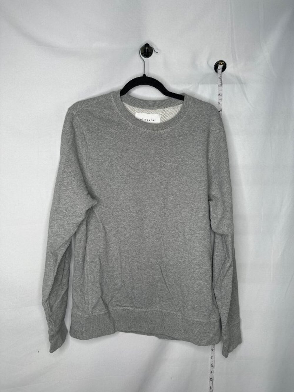 Mott & Bow French Terry Crew Neck Sweatshirt L Minimalist Athleisure Loungewear